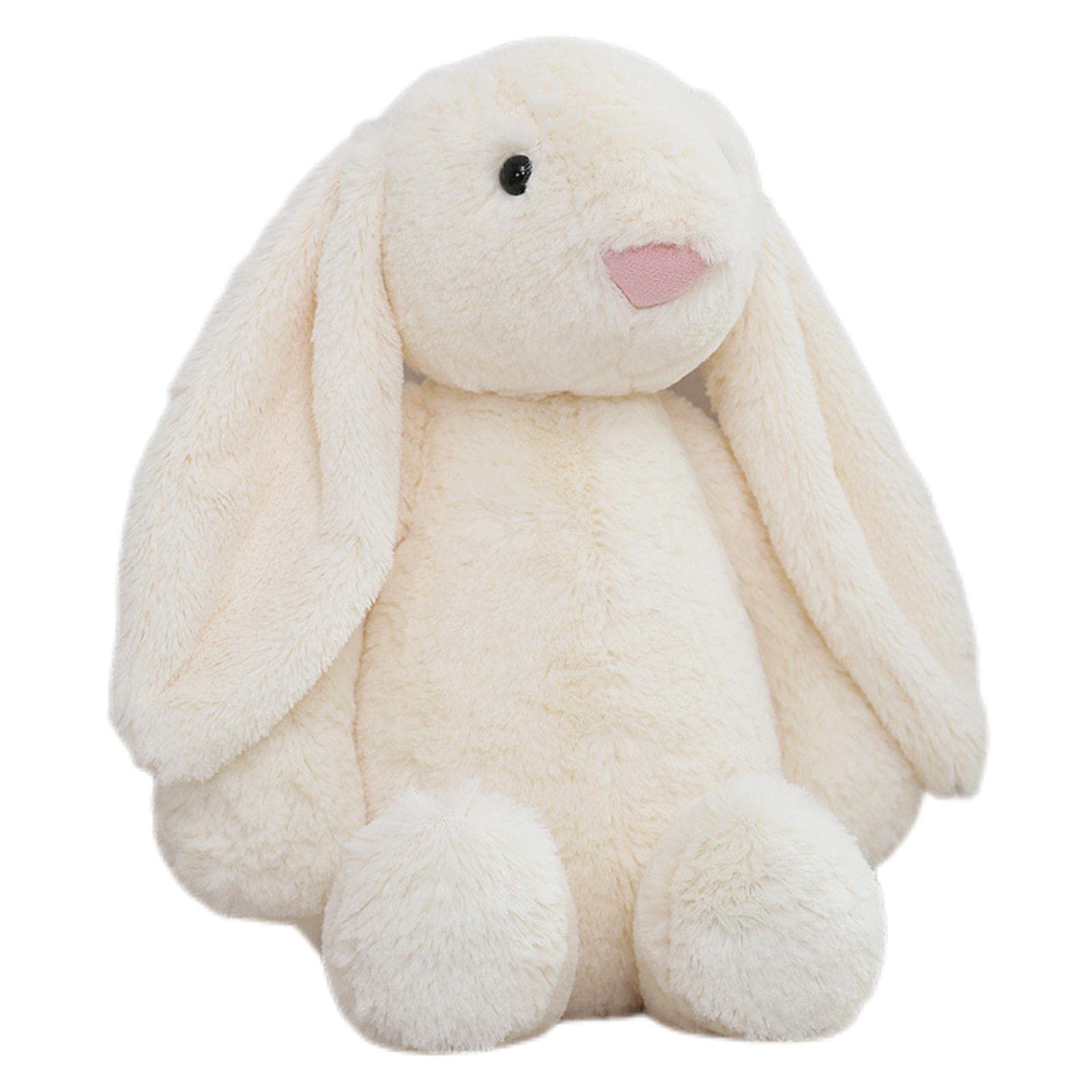 Dapnha Creamy White Bunny Plush - Adorable Stuffed Animals For Cuddles & D  Cor. Soft & Huggable Long-Eared Friends For Kids & A