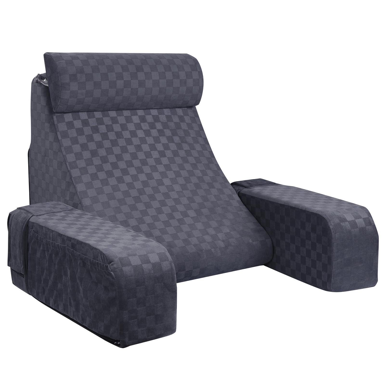 Vekkia Reading Pillow For Sitting In Bed Adult,Back Pillow For Bed Sitting Up,Back Support Pillow,Bed Rest& Reading Chair Pillow