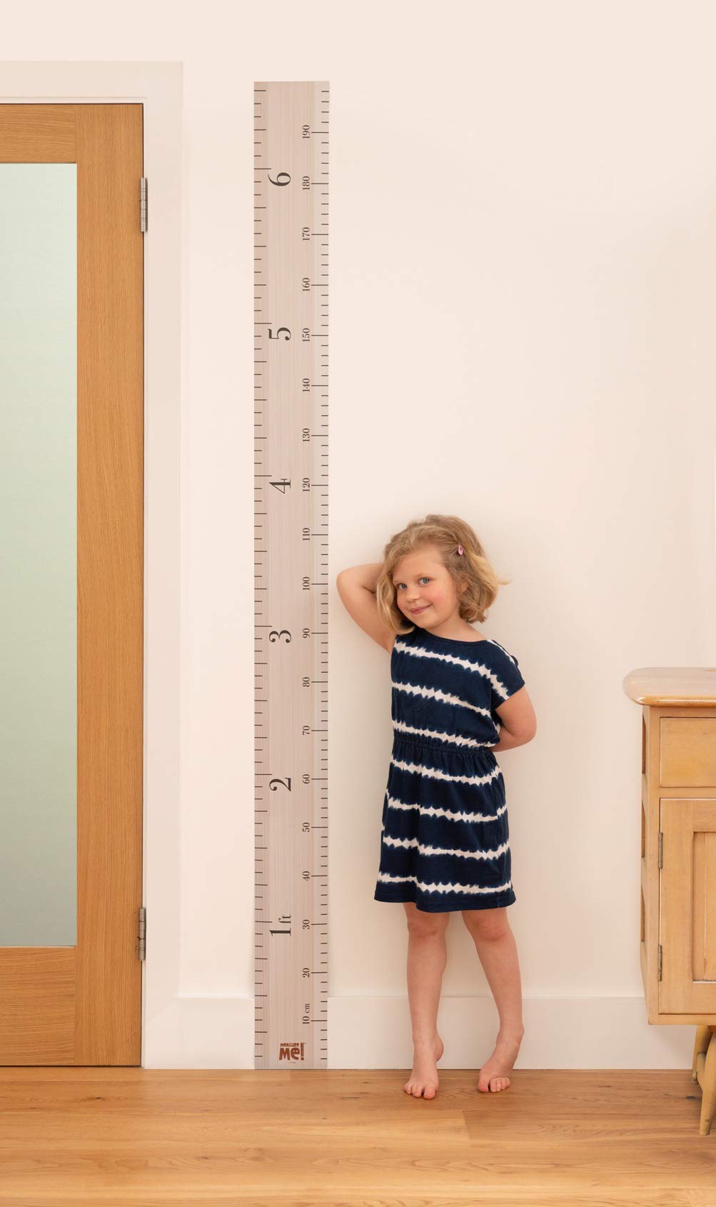 Measure Me! Baby Roll-Up Growth Height Chart For Children Kids Room - Retro Ruler