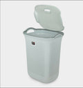 Home Select Laundry Basket with Lid, Rattan Style, Mint Green