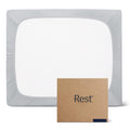 Rest® Evercool®+ Fitted Sheet, King Size, Light Gray, 15' Deep (Up To 18’’), Breathable Bedding For Hot Sleeper And Night Sweats, Bed Sheet With Ionic+ Self-Cleaning Silver Yarn For Sensitive Skin
