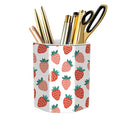 Waveyu Pen Holder For Desk, Ceramic Pencil Pen Cup Cute Makeup Brush Holder, Desktop Supplies And Accessories For Women Students