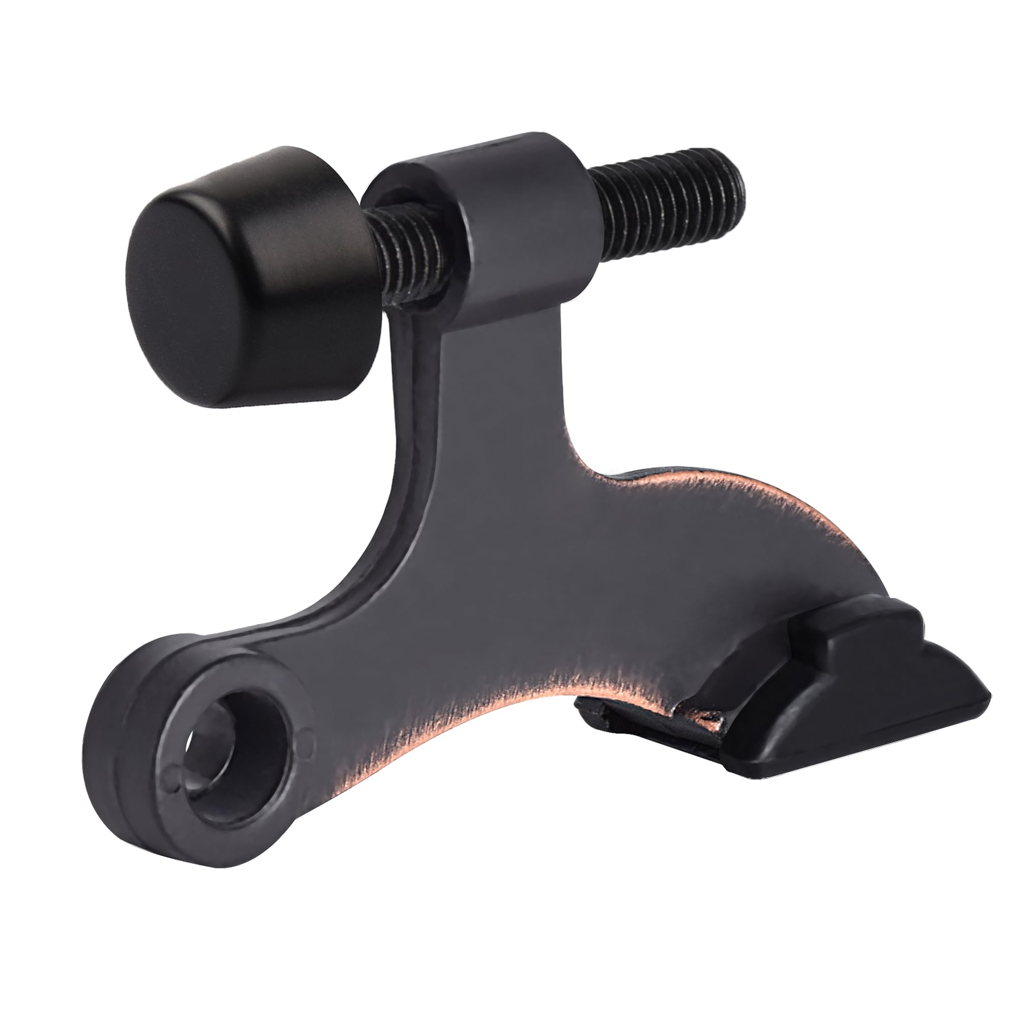 Homotek 48 Pack Hinge Pin Oil Rubbed Bronze Door Stopper,Adjustable Deluxe Heavy Duty Door Stopper 2-1/2'X1-3/4,With Black Rubb