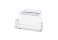 Marketing Holders 12 Pack Slatwall Business Card Holder For 3.5' X 2' Contact Cards Clear Acrylic Display Rack Space Saver For