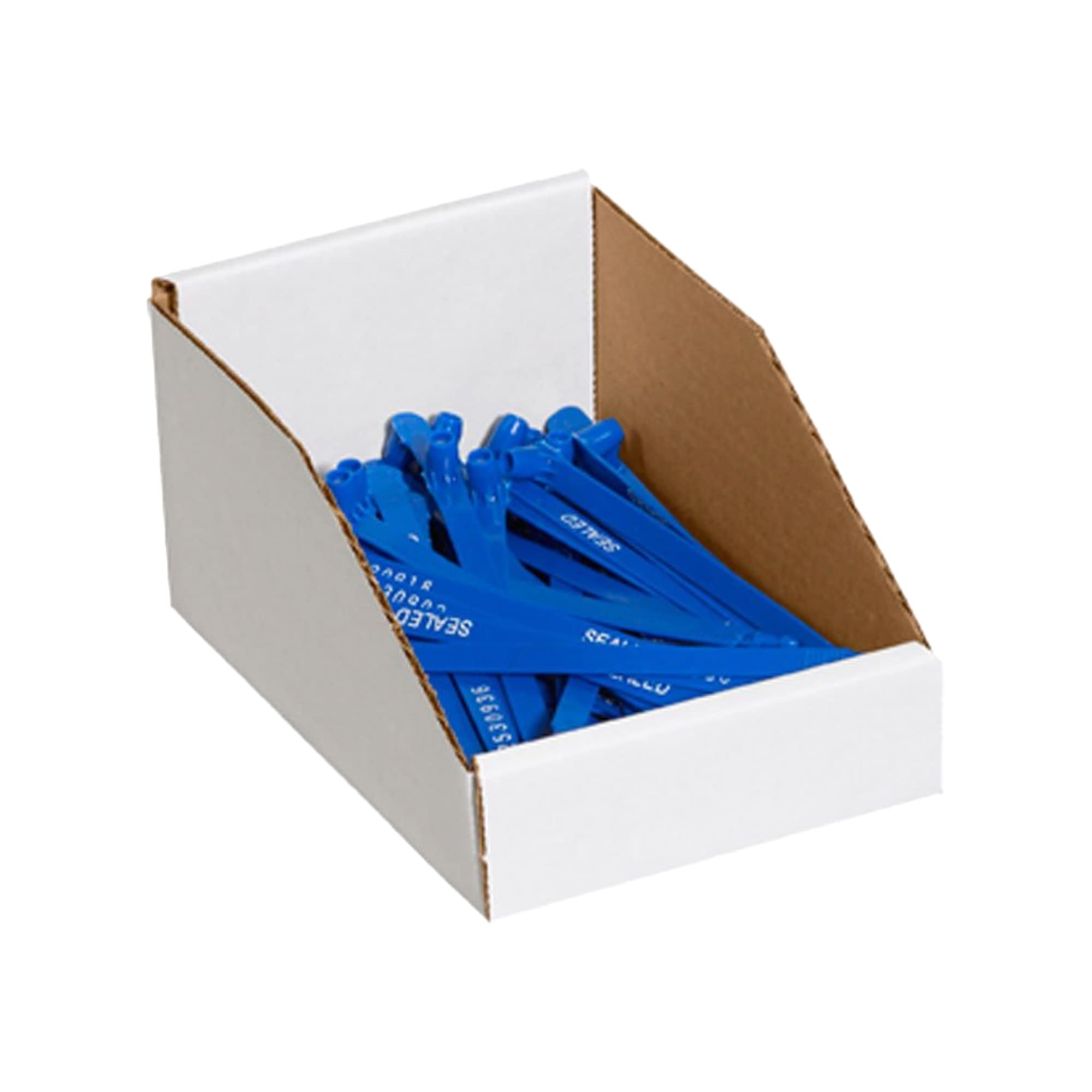 Aviditi Corrugated Cardboard Storage Bins, 6'X 9'X 4 1/2', White, Pack Of 25, For Warehouse, Garage And Home Organization