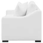 Coaster Home Furnishings Ashlyn Upholstered Sloped Arms Loveseat White