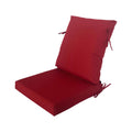 Cozyvida Outdoor Dining Chair Cushion 20'X20' Water-Proof Fade Resistant With Removable Cover Chili