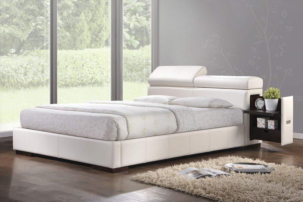 Acme Manjot Queen Panel Bed in White