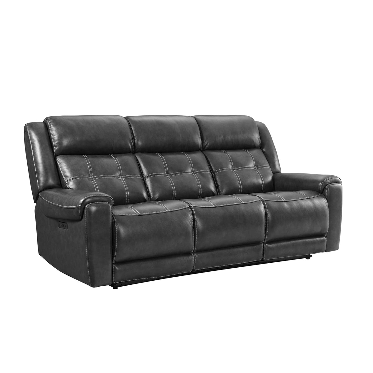 Intercon Regis Dual-Power Pillow Back, Baron Charcoal Sofas