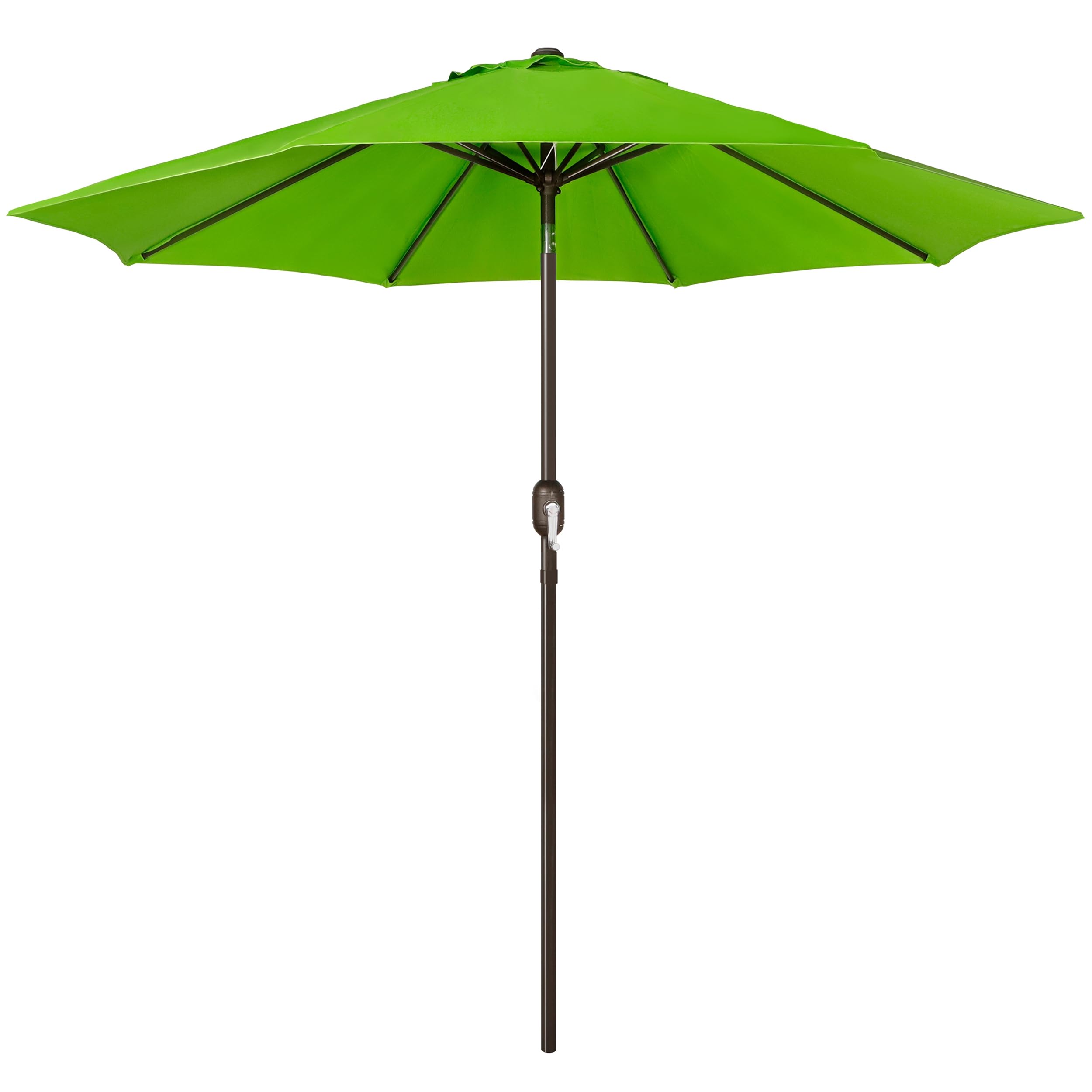 Blissun 9' Outdoor Patio Umbrella, Outdoor Table Umbrella, Yard Umbrella, Market Umbrella With 8 Sturdy Ribs, Push Button Tilt A