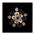 Stupell Industries Nautical Oysters Mandala, Canvas Art, 24 x 24 Inches, Easy to Hang and Sturdy, Made in USA, by Beth Adoette