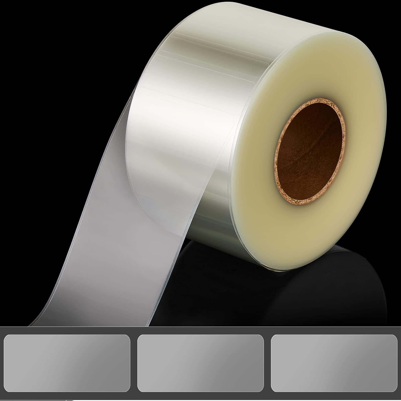 500 Pieces Clear Labels Label Protector Clear Stickers Wafer Seals Waterproof Labels For Protecting Barcodes, Numbers And Sticke