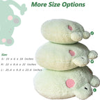 Dxde4U Frog Plush Pillow, Giant Frog Stuffed Animal (25.6 * 23.6 Inch), Adorable Jumbo Frog Plush Toy Hugging Pillow, Home Cushi