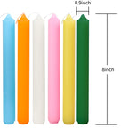8 Inch Taper Candles-Set Of 4 Tapered Candle, Tall Candlesticks,Dripless And Smokeless,Home Dinner Candle, Party, Wedding, Hallo