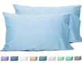 Sunflower King Pillowcases Set Of 2, 100% Cotton King Pillow Cases 2, 20  40 Inches Ashley Blue, Soft And Breathable