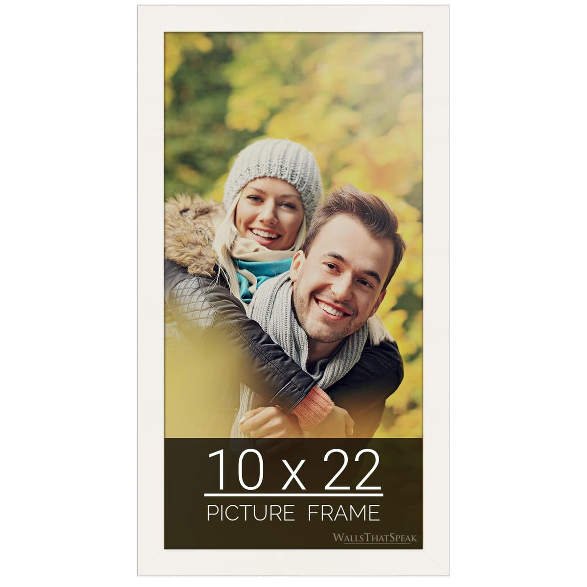 wallsthatspeak 10x22 white Picture Frame for Puzzles Posters Photos or Artwork