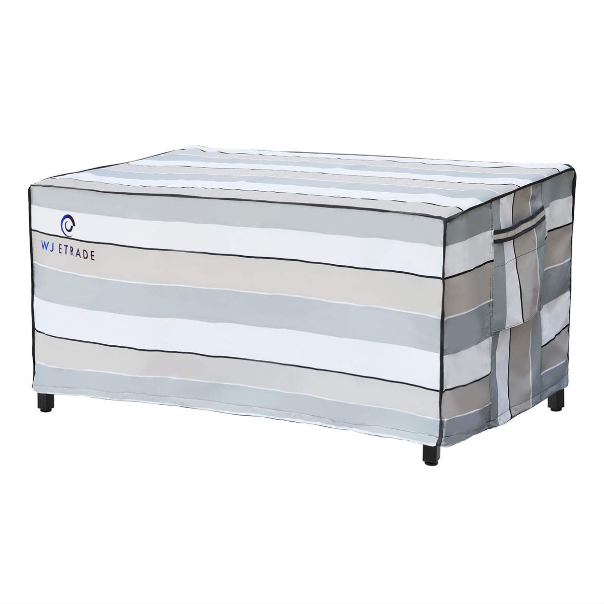 Wj-X3 Patio Table Covers, Outdoor 600D Heavy Duty Waterproof Uv Resistant Dining Table Cover, 82'X44'X28', Striped