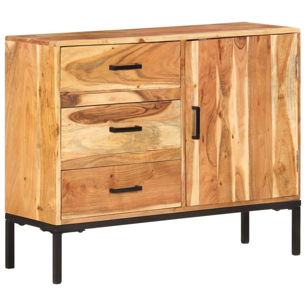 vidaXL Sideboard with 3 Drawers and 1 Door - Thumbnail 3