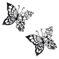 EZ4ENCE 2pcs Butterfly Decoration Wall Art Boho Wall Home Decor Hanging Appearance Wall Decor Metal Hanging Butterfly Decor Flow