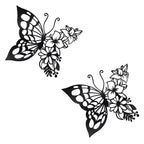 EZ4ENCE 2pcs Butterfly Decoration Wall Art Boho Wall Home Decor Hanging Appearance Wall Decor Metal Hanging Butterfly Decor Flow