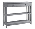 Convenience Concepts Mission 1 Drawer Console Table, Gray