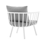 Modway Riverside Outdoor Furniture, Armchair, White Gray