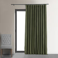 Hpd Half Price Drapes Signature Velvet Thermal Blackout Curtains For Living Room 84 Inch Long (1 Panel) Rod Pocket Insulated Blackout Curtains For Bedroom Window Curtains, 100W X 84L, Hunter Green