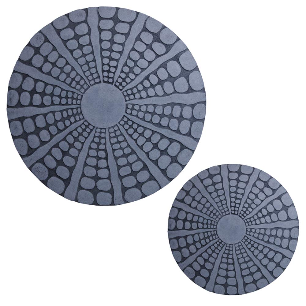 HomeRoots Decor 1-inch x 28-inch x 28-inch Sandstone, Round, Stardust Pebble Finish - Wall Decor