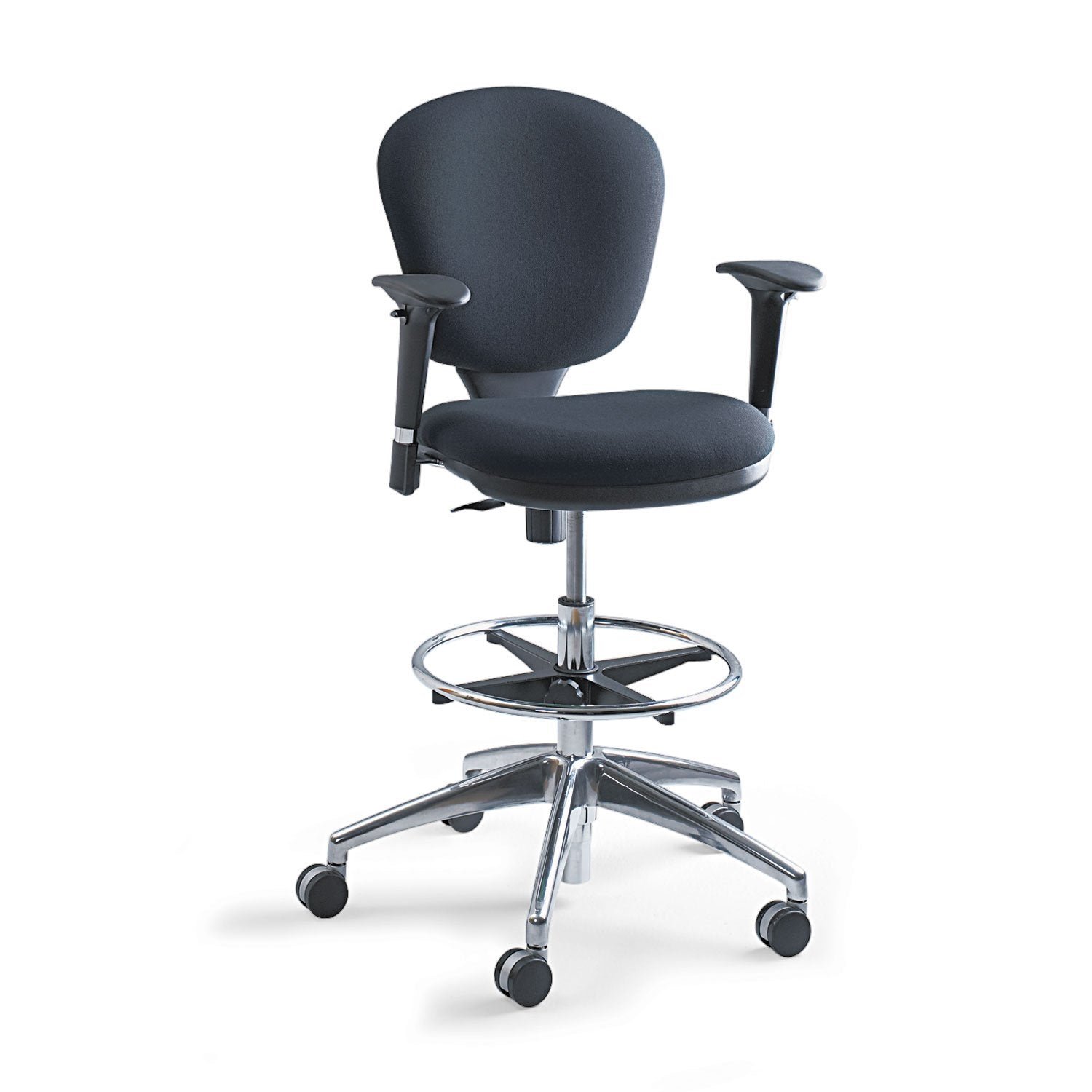 Safco Metro Extended Height Chair Chair,Extended Height,Bk (Pack Of 2)