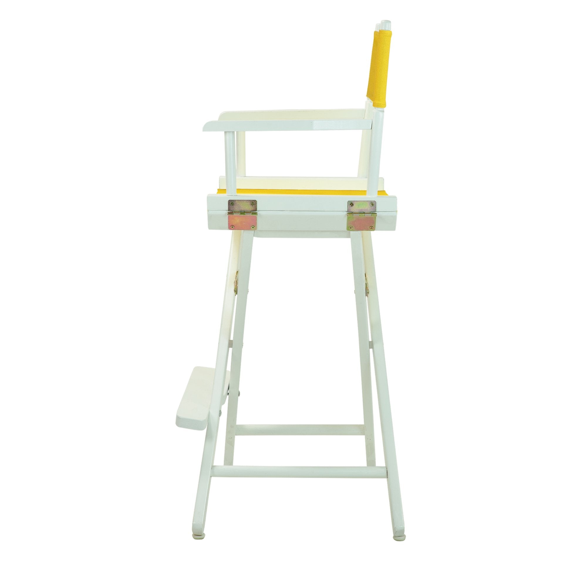 Casual Home 230-01/021-34 Director Chair 30&quot; - Bar Height Whiteframe/Gold Canvas