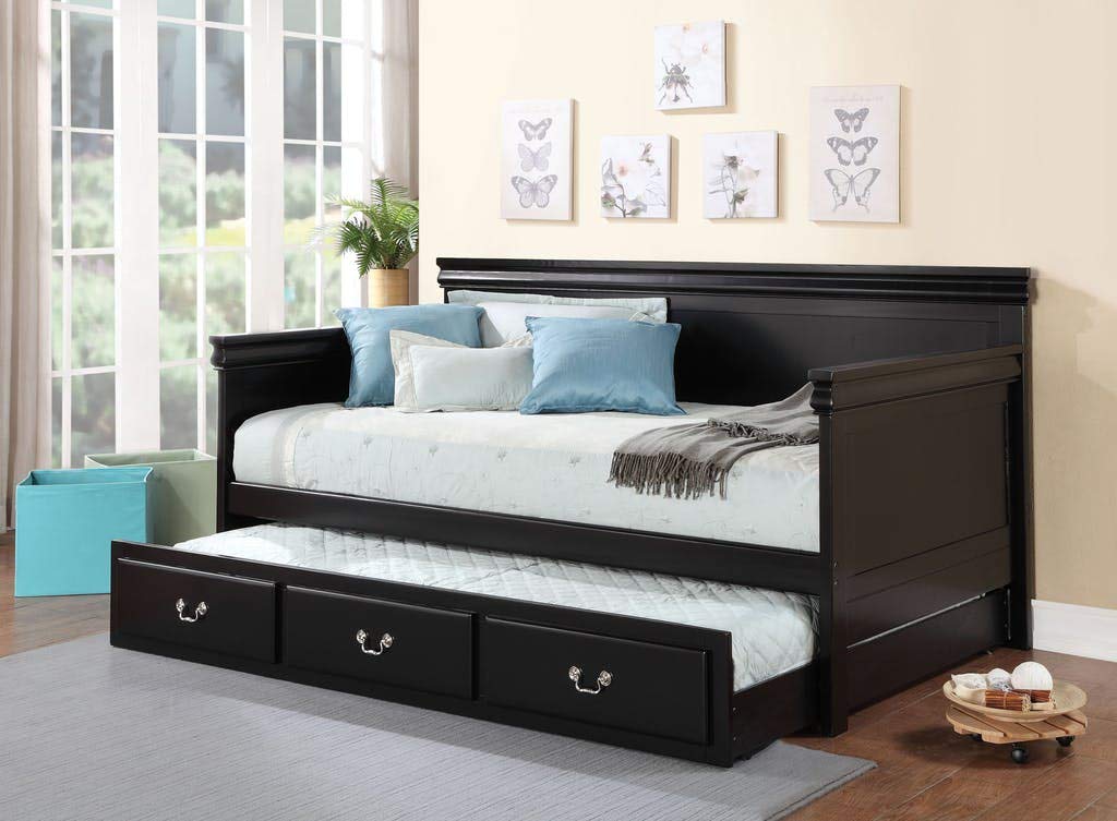Acme Bailee Wooden Frame Daybed in Black