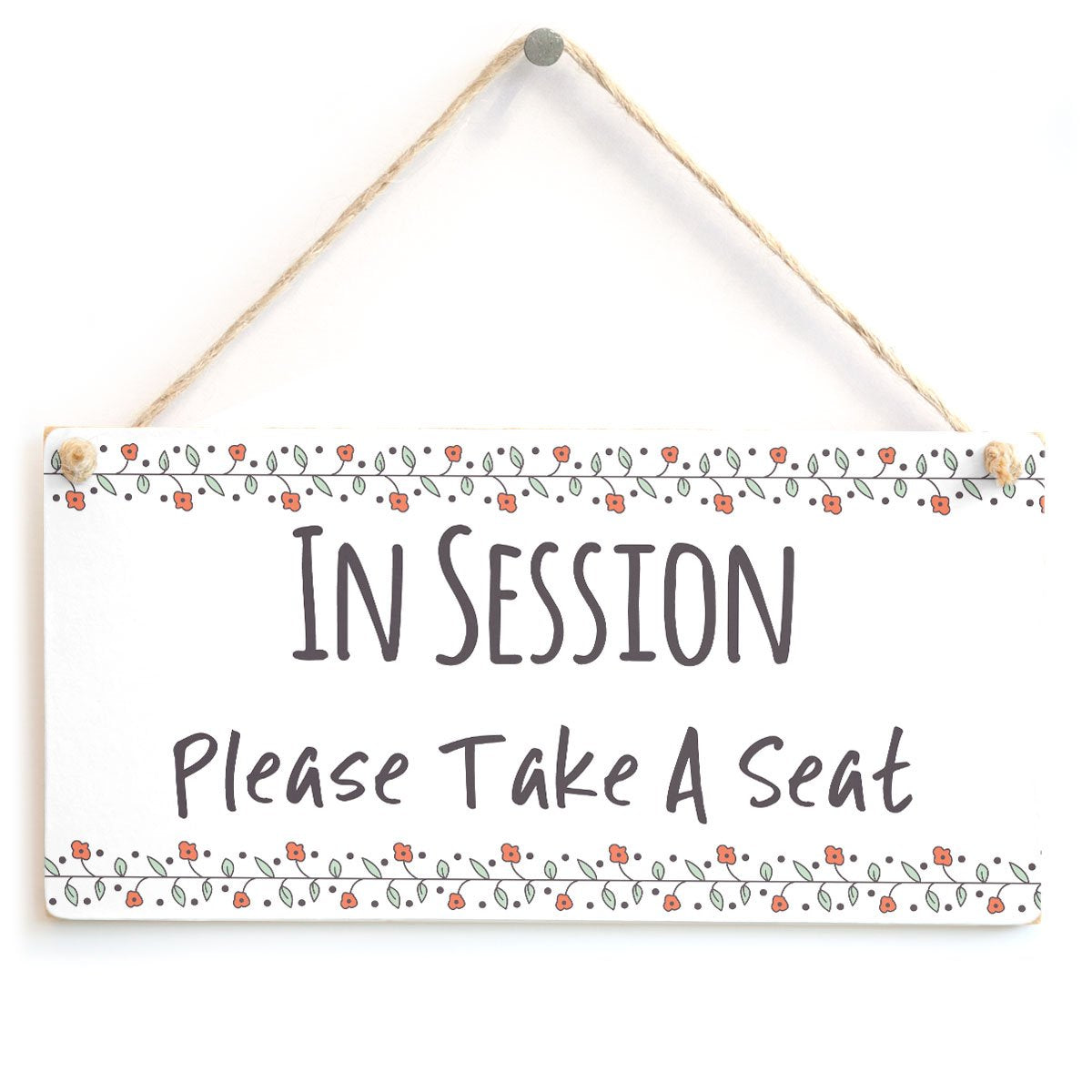Kaishihui In Session Please Take A Seat - Functional Do Not Disturb Home Office Door Plaque/Sign
