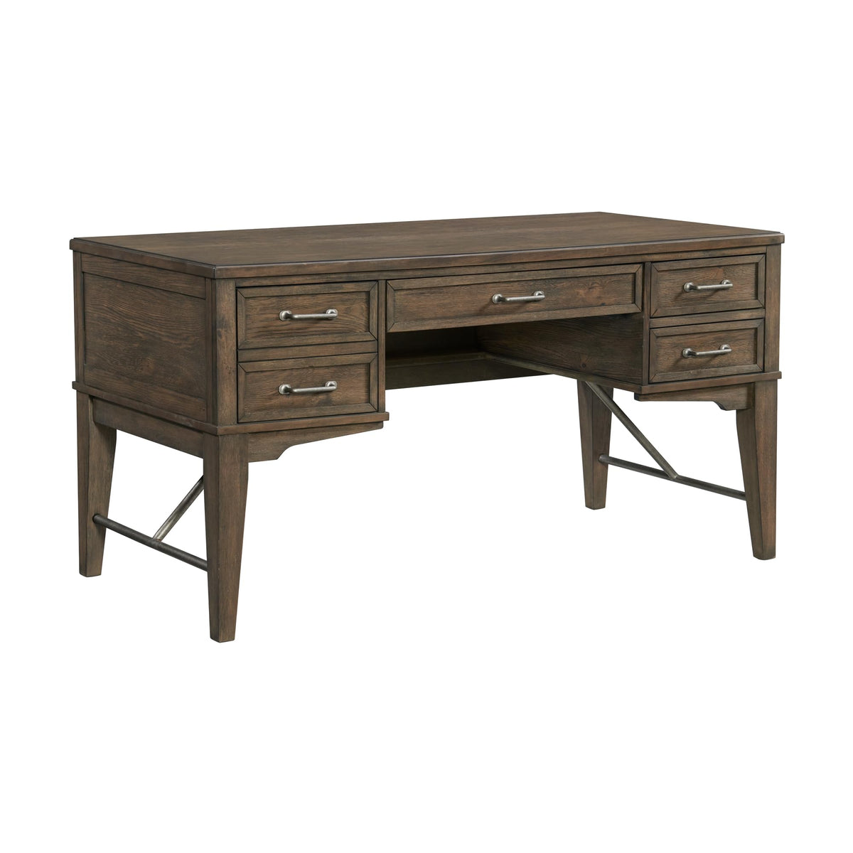 Intercon Preston Home Office 58 Half Ped Desk, Brown