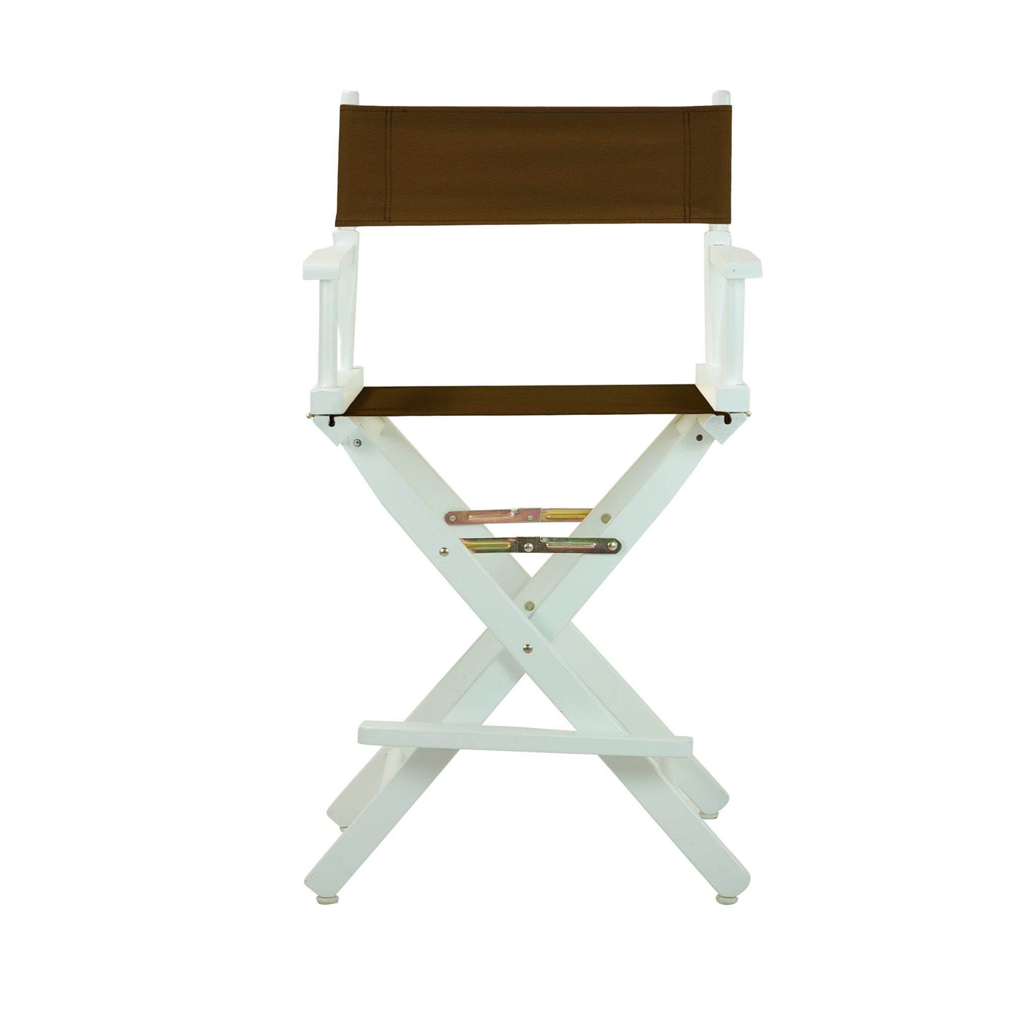 Casual Home 220-01/021-45 Director'S Chair Canvas 24" - Counter Height Whiteframe/Brown