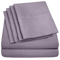 Queen Sheets Plum - 6 Piece 1500 Supreme Collection Fine Brushed Microfiber Deep Pocket Queen Sheet Set Bedding - 2 Extra Pillow