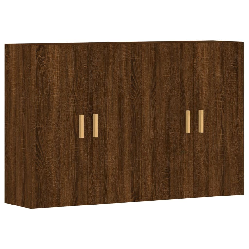 vidaXL Wall Cabinets 2 pcs Oak Brown Engineered Wood