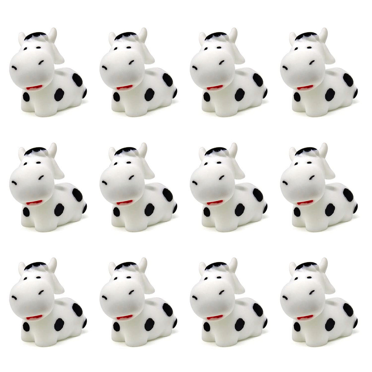 Honbay 15Pcs Resin Cow Miniature Figurines Mini Animals Figurines Fairy Garden Ornament Moss Landscape Decoration Terrarium Craf