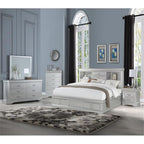 Acme Louis Philippe III - Queen Bed w/Storage in Platinum