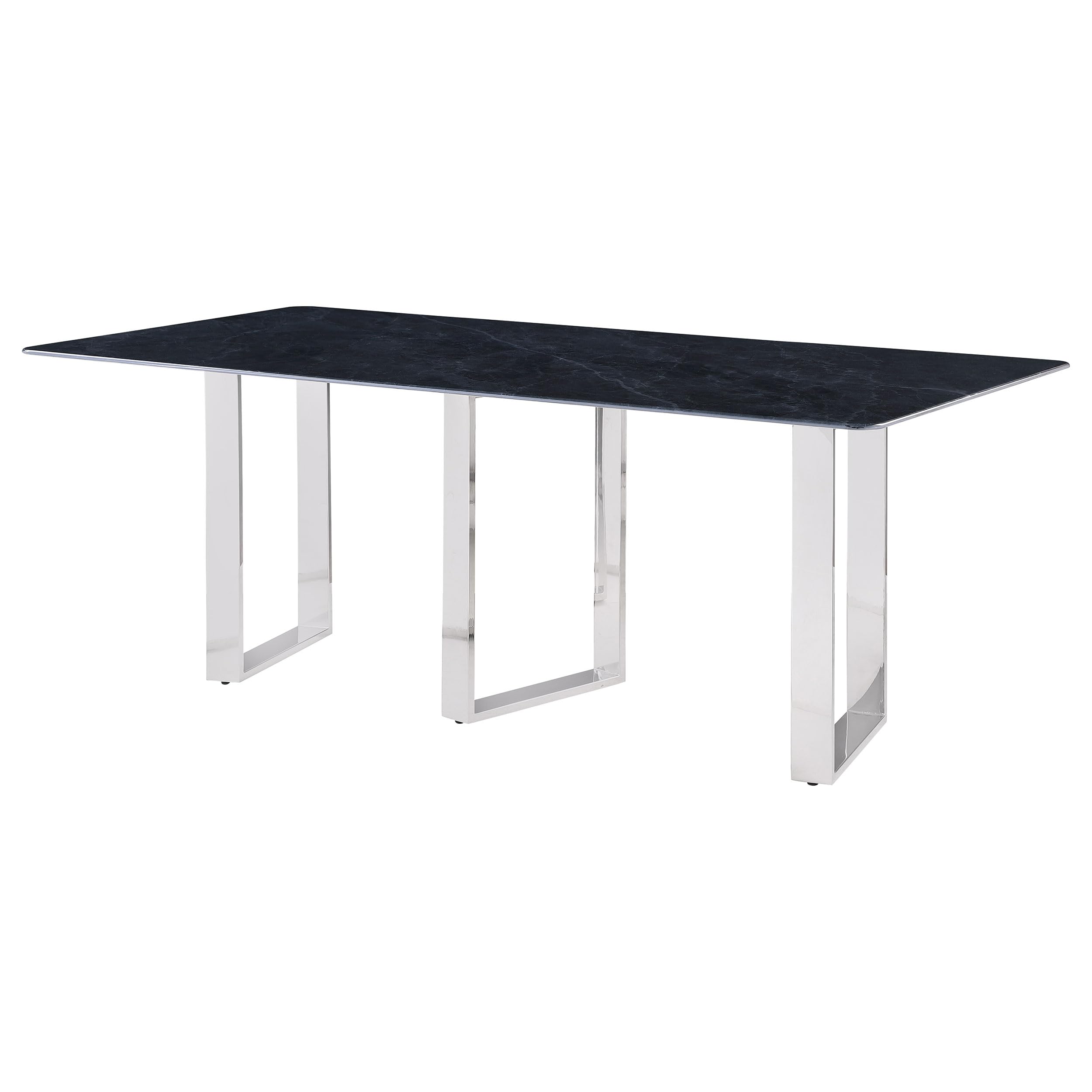 Coaster Home Furnishings Desden 79-Inch Rectangular Sintered Stone Dining Table Grey
