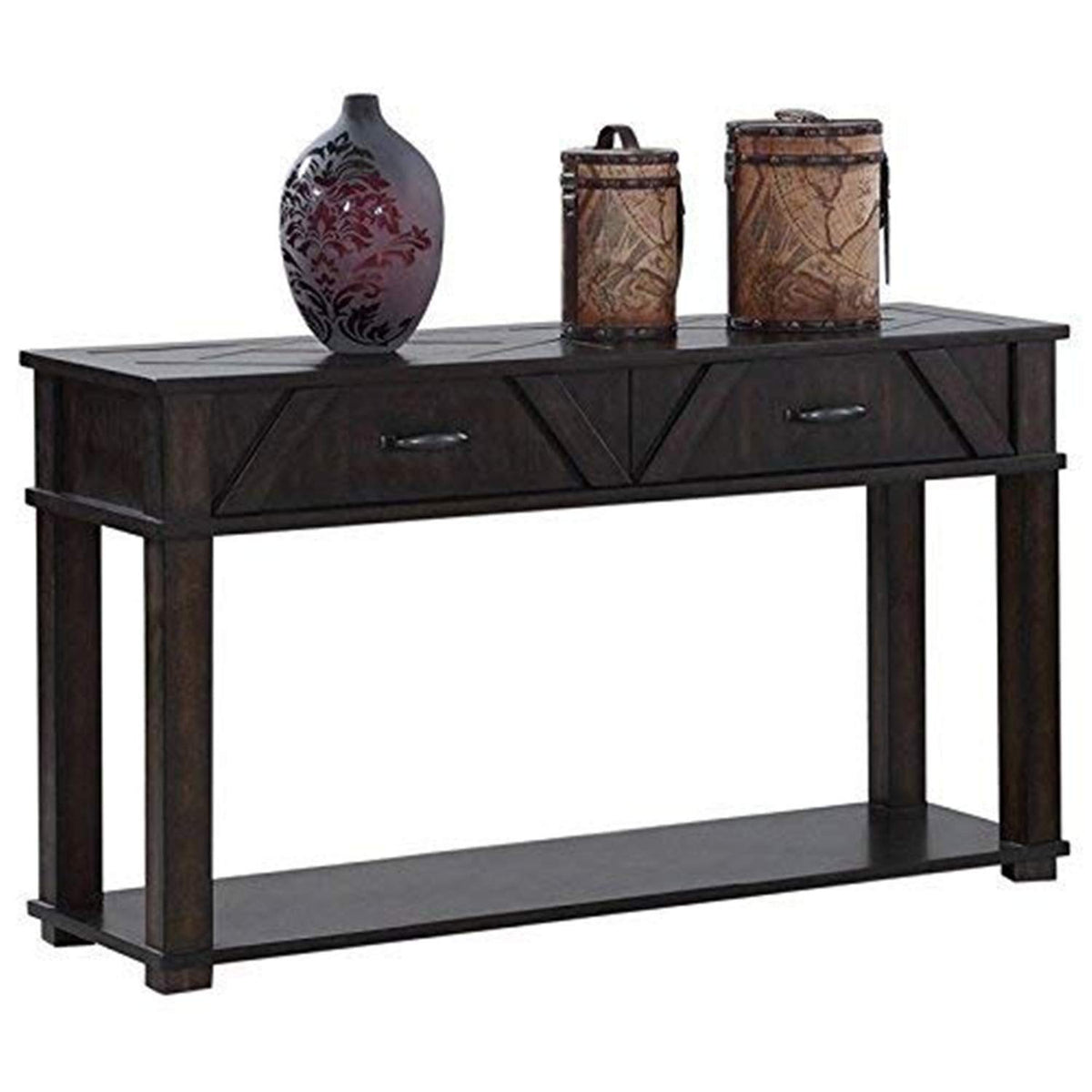 Progressive Furniture Foxcroft Sofa/Console Table, Antique Bronze