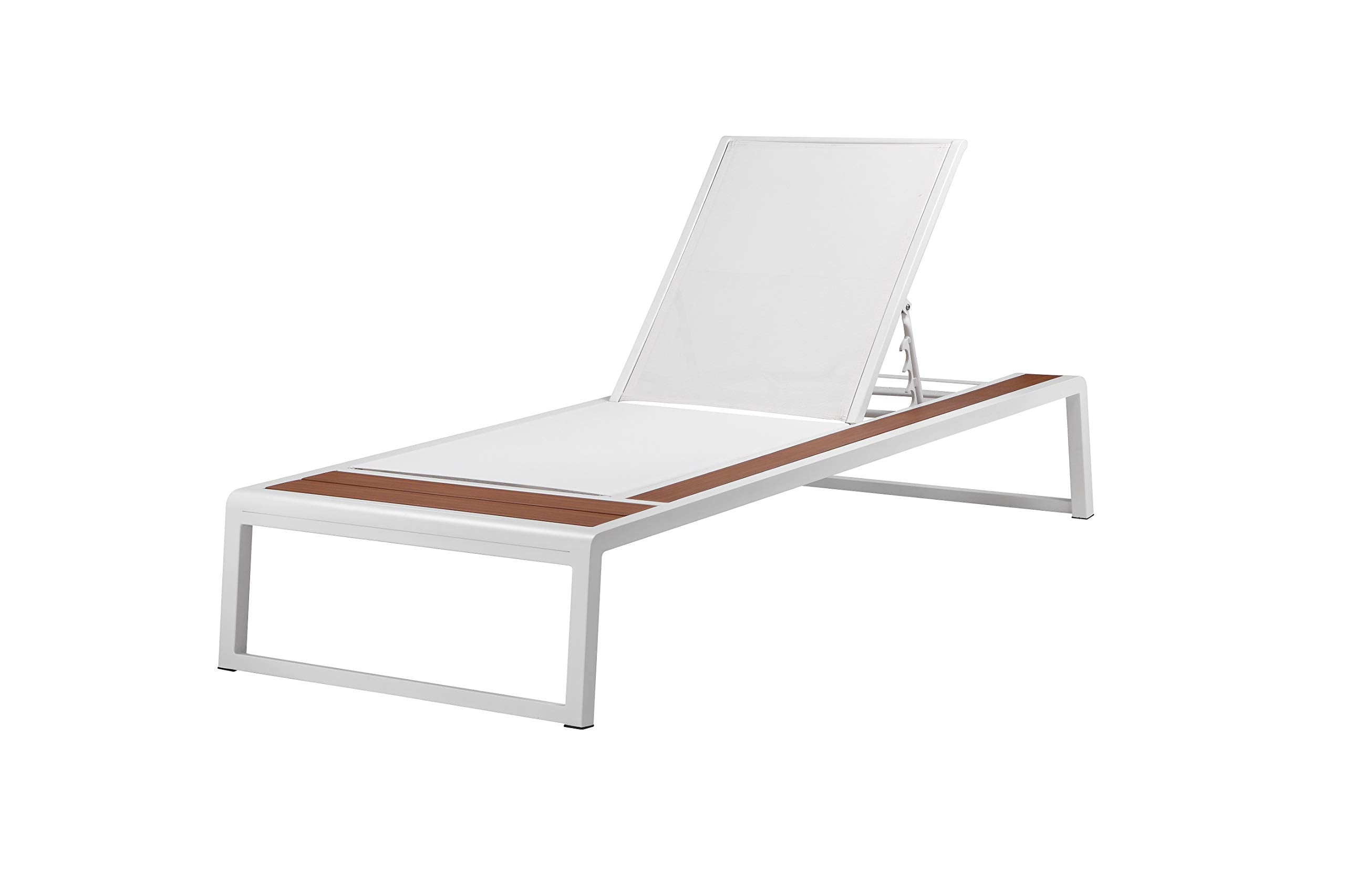 Pangea Home Avra Lounger, White