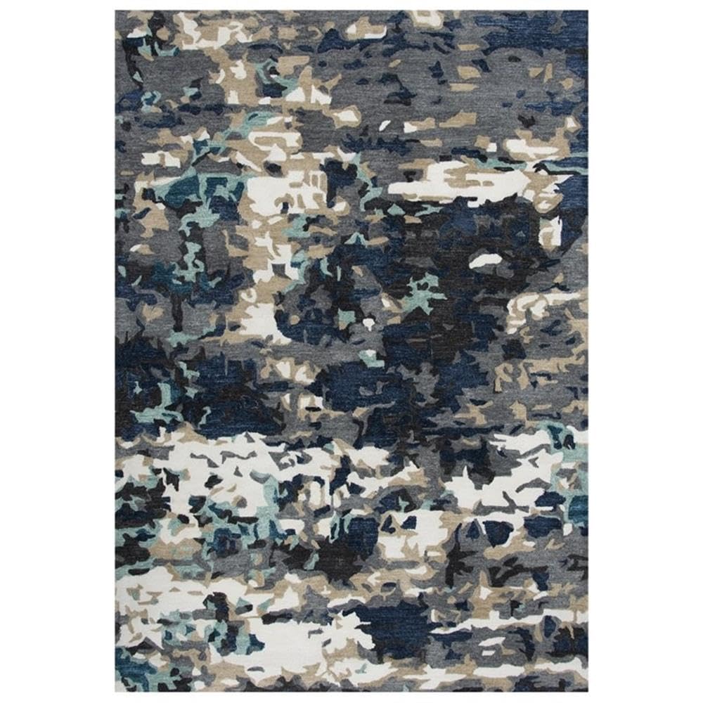 Rizzy Home Alora Decor Vivid 7'6" X 9'6" Gray/Multi/Blue/Ivory/Beige Hand-Tufted Area Rug