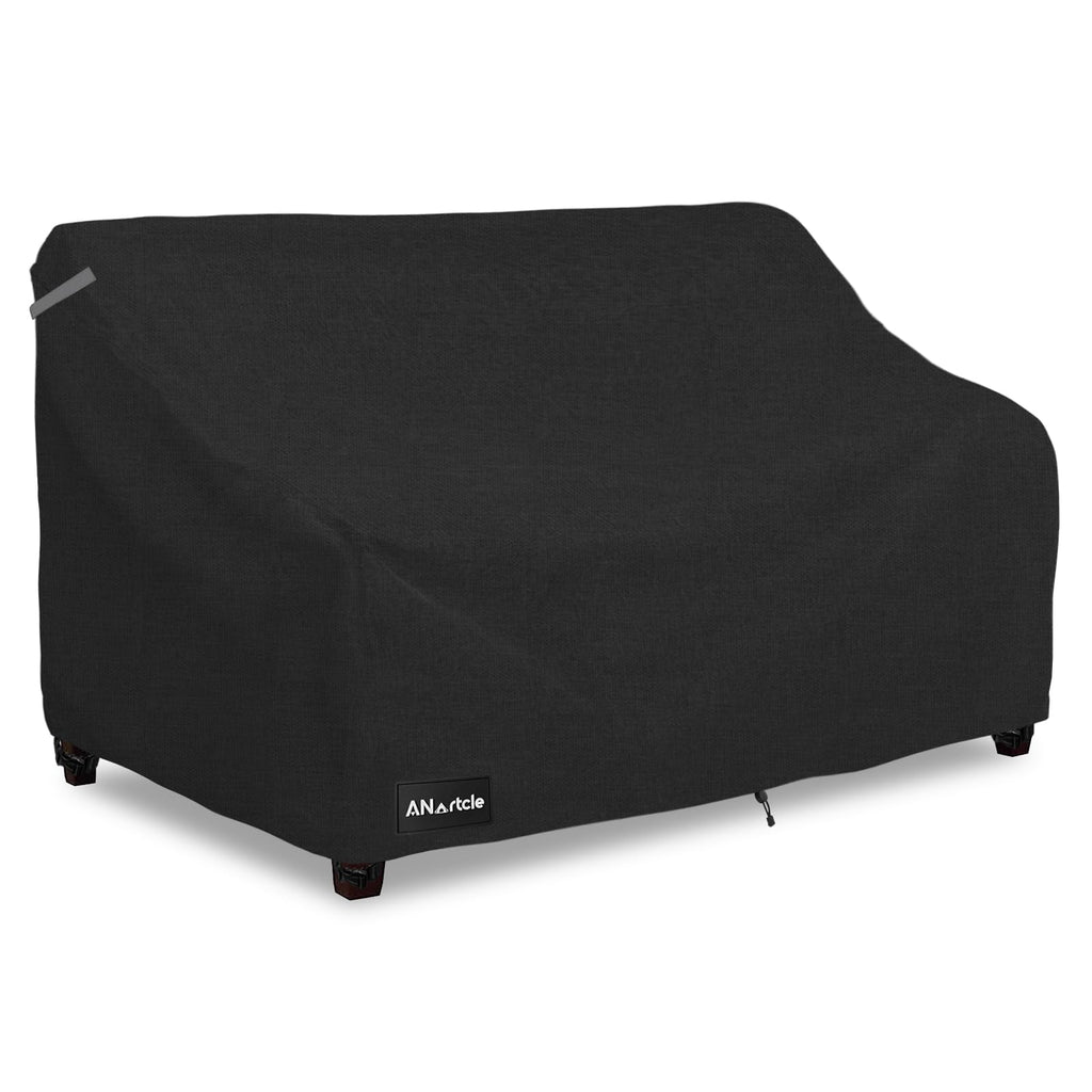 Anartcle 2-Seater Patio Loveseat Cover,58W X 32.5D X 31H Inches Outdoor Couch Cover,100% Waterproof Heavy Duty Patio Sofa Covers