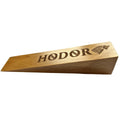 Hodor Door Stopper Xl Natural Beech Wood Anti Slip Rubber Wedge Got With Stark Sign - Bigger Than Ever