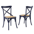 Modway Gear, Two Dining Side Chairs, Midnight Blue (Pack Of 2)