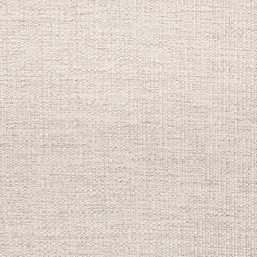 HomeRoots 42' Cream and Wood Brown Linen Arm Chair
