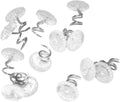 Attmu 30 Pcs Upholstery Tacks Headliner Pins Clear Heads Twist Pins For Slipcovers And Bedskirts, 0.5 Inches Bed Skirt Pins