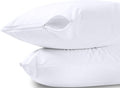 Utopia Bedding Waterproof Pillow Protector Zippered (2 Pack) Standard - Bed Bug Proof Pillow Encasement 20 X 26 Inches