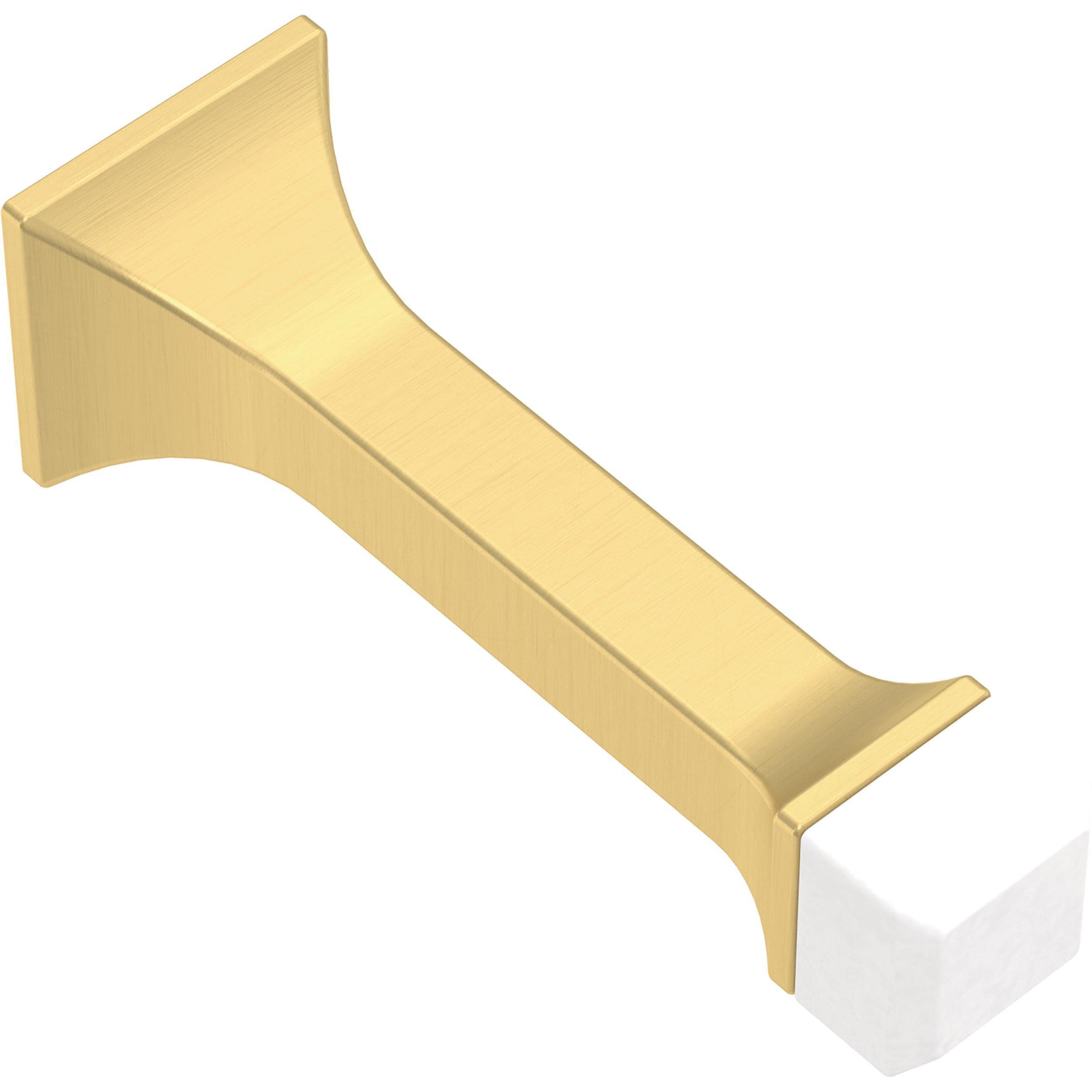 Franklin Brass Classic Edge (5-Pack) Door Stop 3' Modern Gold Door Stoppers For Bottom Of Door, Baseboard Door Stop Solid Rigid