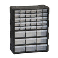 Shopora Removable Dividers 39Drawer Cabinet Black Finish Transparent Drawer Cabinet For Workshop, Garage, Craft Room, Export 90